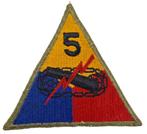 Patch de la 5e division blindée So, Enlèvement ou Envoi