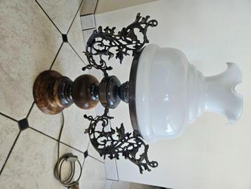 Lampe de table/salon, Ancien, Comme neuf, Enlèvement, Verre