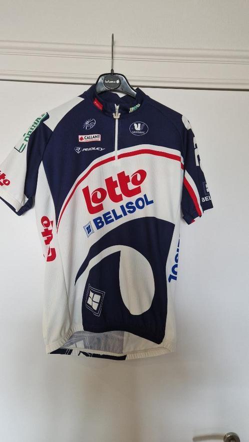 Retro Wielertruitje Lotto-Belisol XL Vermarc korte mouw, Fietsen en Brommers, Fietsaccessoires | Fietskleding, Gebruikt, Dames