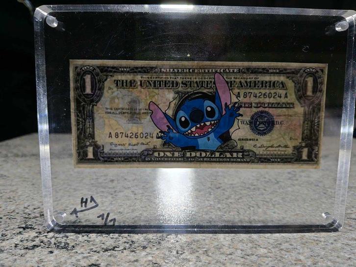 disney 1 dollar briefje, Verzamelen, Disney, Nieuw, Overige typen, Overige figuren, Ophalen of Verzenden