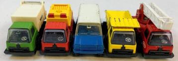 Tonka Mites set van 5 metalen auto’s vrachtwagen vintage 80s beschikbaar voor biedingen