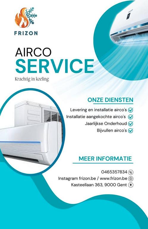 Frizon plaatst/onderhoud jouw airco!!!, Doe-het-zelf en Bouw, Overige Doe-Het-Zelf en Bouw, Nieuw, Ophalen