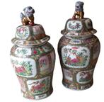 paar grote chinese dekselvazen met Foo dogs, Antiek en Kunst, Ophalen