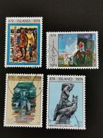 Ijsland 1974 - 1100 jaar mensen in IJsland - kunst, Postzegels en Munten, Ophalen of Verzenden, IJsland, Gestempeld