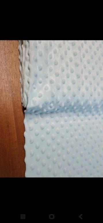 Stof Minkey fleece mint beschikbaar voor biedingen