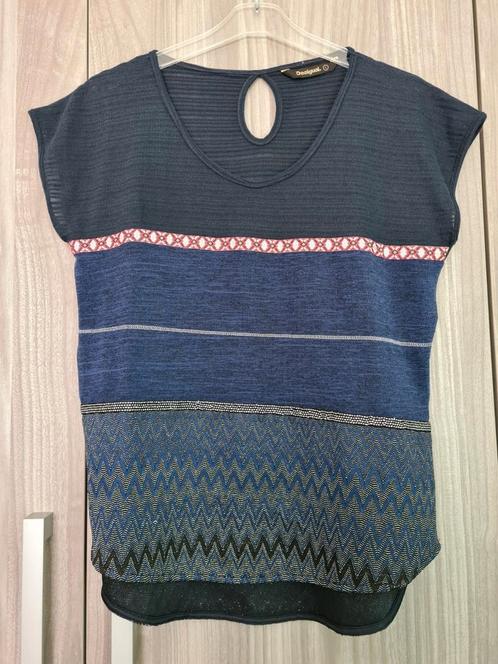 Tee-shirt Desigual, Kleding | Dames, T-shirts, Zo goed als nieuw, Blauw, Zonder mouw, Ophalen