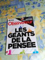 Nouvel Obs. Les géants de la pensée., Collections, Enlèvement ou Envoi