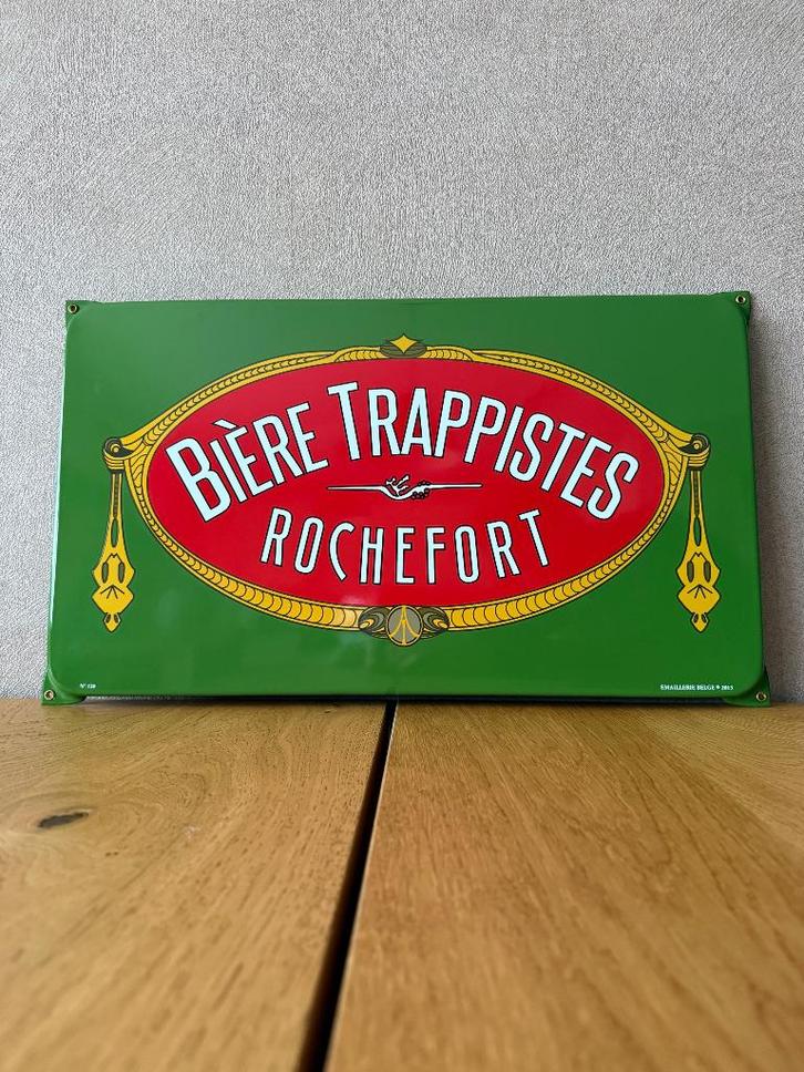 Emaille bord Rochefort / emaillerie belge, Collections, Marques & Objets publicitaires, Neuf, Enlèvement