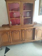 Vintage vitrinekast, Huis en Inrichting, Kasten | Buffetkasten, Ophalen, Gebruikt