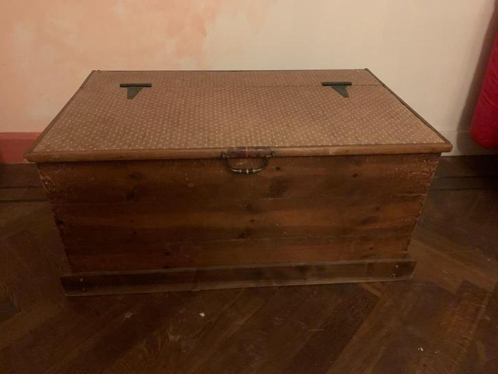 Houten Kist, Huis en Inrichting, Woonaccessoires | Kisten, Gebruikt, Minder dan 50 cm, 50 tot 75 cm, 50 tot 100 cm, Eikenhout