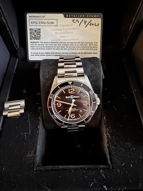 Bell & Ross BR V2-92 Heritage Diver, Handtassen en Accessoires, Horloges | Heren, Zo goed als nieuw, Polshorloge, Overige merken