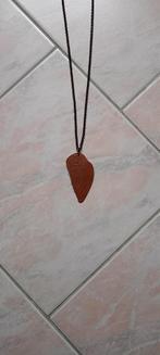 halsketting, Handtassen en Accessoires, Kettingen, Bruin, Verzenden, Nieuw, Overige materialen