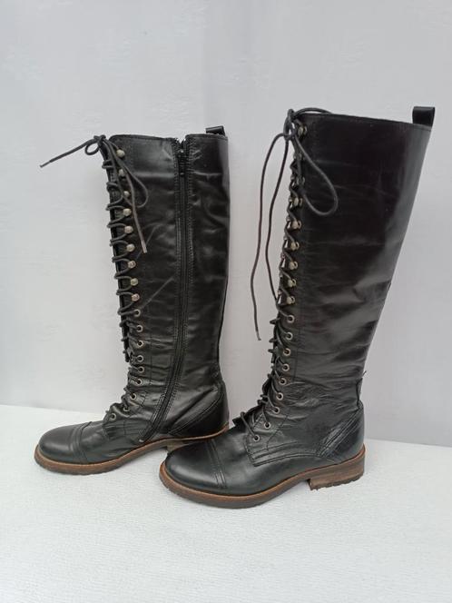 Bottes cuir vintage 39 style militaire SS Allemands, Vêtements | Femmes, Chaussures, Porté, Bottes hautes, Noir, Enlèvement ou Envoi