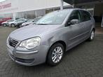 Volkswagen Polo 1.2i 2009 Airco + Garantie, Zwart, Lederen bekleding, 1198 cc, Leder