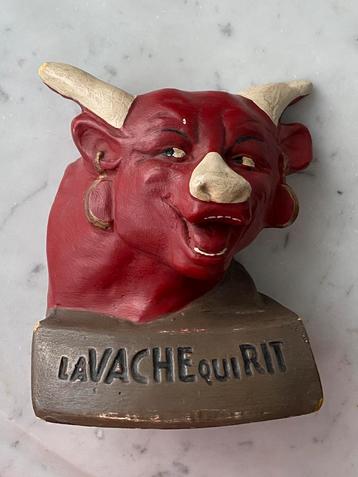 Oud reclame beeld La Vache Qui Rit vintage beschikbaar voor biedingen