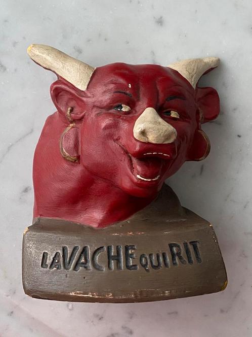 Oud reclame beeld La Vache Qui Rit Novita vintage, Verzamelen, Merken en Reclamevoorwerpen, Gebruikt, Gebruiksvoorwerp, Ophalen of Verzenden