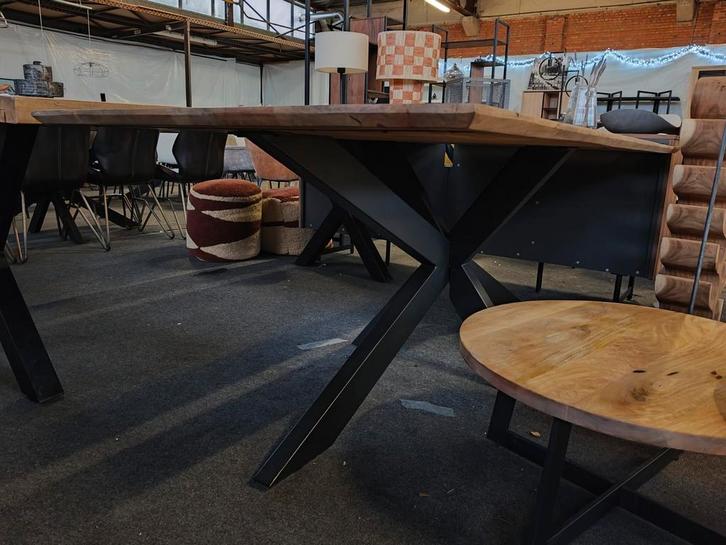 Eettafel mangohout rechthoekig (outlet), Huis en Inrichting, Woonaccessoires | Overige, Nieuw, Ophalen