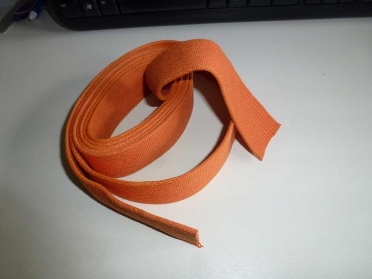 ceinture orange pour arts martiaux, Sport en Fitness, Vechtsporten en Zelfverdediging, Gebruikt, Aikido, Maat XL, Ophalen