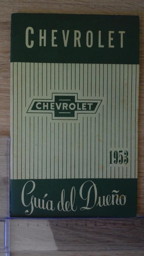 1953 Chevrolet, Owner's Manual. Spaanse editie., Auto diversen, Handleidingen en Instructieboekjes, Ophalen of Verzenden