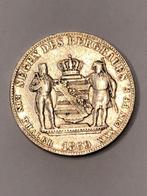 Munt zilver Duitsland thaler Johann Sachsen jaartal 1869, Enlèvement ou Envoi, Monnaie en vrac, Argent, Allemagne
