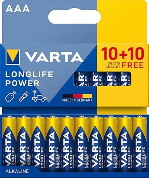 VARTA | Longlife Power AAA 20 stuks | Nieuw, Audio, Tv en Foto, Accu's en Batterijen, Nieuw, Verzenden