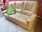 Lederen zetel 3 zit met relax, Huis en Inrichting, Ophalen, Gebruikt, Driepersoons, Leer