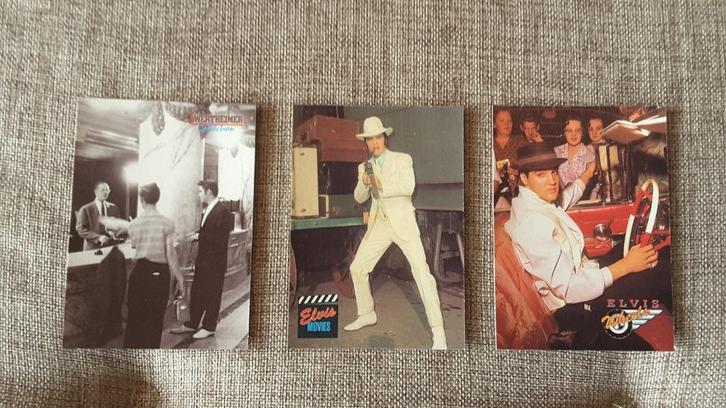 Elvis Presley 3 Kleine verzamelkaartjes, Collections, Cartes postales | Thème, Stars et Célébrités, Envoi