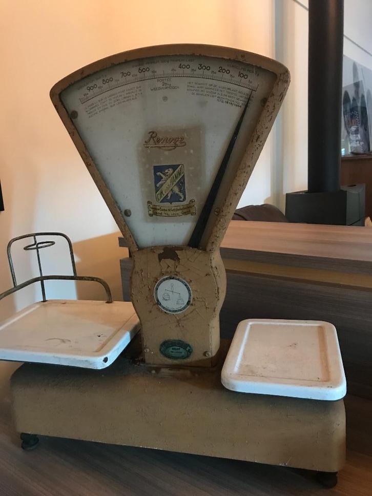 Rénové weegschaal 1959 vintage retro, Antiek en Kunst, Antiek | Keukengerei, Ophalen
