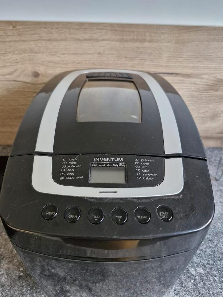 Broodbakmachine, Elektronische apparatuur, Broodbakmachines, Gebruikt, Met timer, 800 tot 1200 gram deeg, Kijkvenster, Meer dan 10 programma's