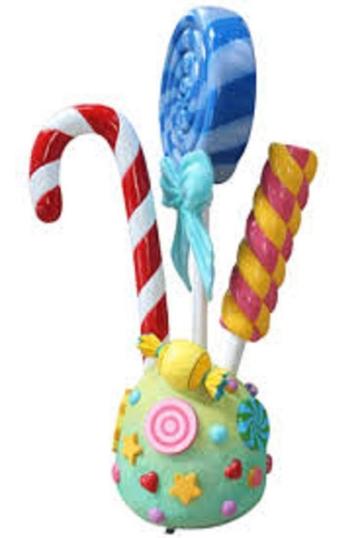 Candy Cane Standee beeld – Candycane - hoogte 218 cm beschikbaar voor biedingen