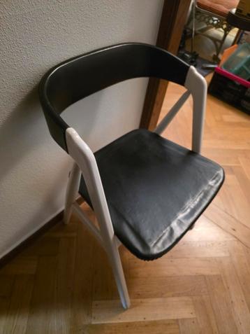 Vintage houten deens design stoel, Ophalen, Gebruikt, Hout
