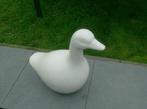 witte grote eend, Tuin en Terras, Ophalen of Verzenden, Steen, Dierenbeeld