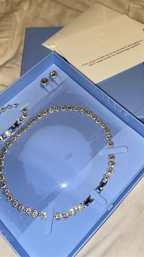 Swarovski set, Verzamelen, Swarovski, Nieuw, Sieraad of Horloge, Ophalen of Verzenden