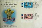 FDC- HUWELIJK PRINS CHARLES MET LADY DIANA- ISLE OF MAN, Enlèvement ou Envoi, Affranchi, Dynastie