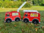 2 grote brandweerwagens.  Megebloks, Ophalen, Gebruikt