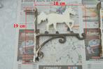 applique murale  en fer forgé , 18 /19 cm  (cheval ), Jardin & Terrasse, Enlèvement ou Envoi, Utilisé