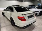 Mercedes C63 - 6.2 V8 - Designo|Pano|Perfomance, Auto's, Achterwielaandrijving, 8 cilinders, Wit, Leder