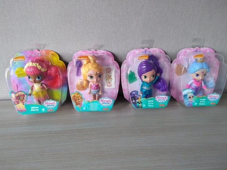 ☼ Poppetjes Shimmer & Shine, Kinderen en Baby's, Speelgoed | Poppen, Zo goed als nieuw, Ophalen of Verzenden