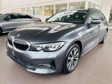 BMW 3 Serie 318 dA * GARANTIE + LED + CUIR + GPS *, Autos, Argent ou Gris, Achat, Euro 6, Entreprise