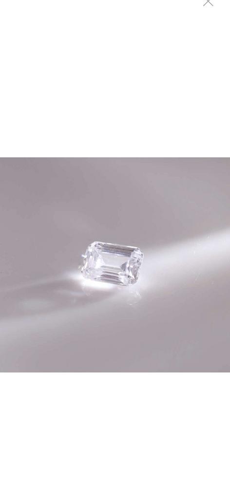 Lab-Grown Diamant 0.78ct F/VS1 Emerald Cut, Handtassen en Accessoires, Edelstenen, Zo goed als nieuw, Ophalen of Verzenden