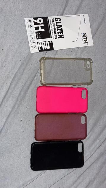 Hoesjes + screenprotector iphone 8, Enlèvement ou Envoi, Comme neuf, IPhone 8