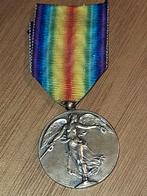 Médaille de la victoire 14-18, Collections, Objets militaires | Général, Autres, Enlèvement, Ruban, Médaille ou Ailes