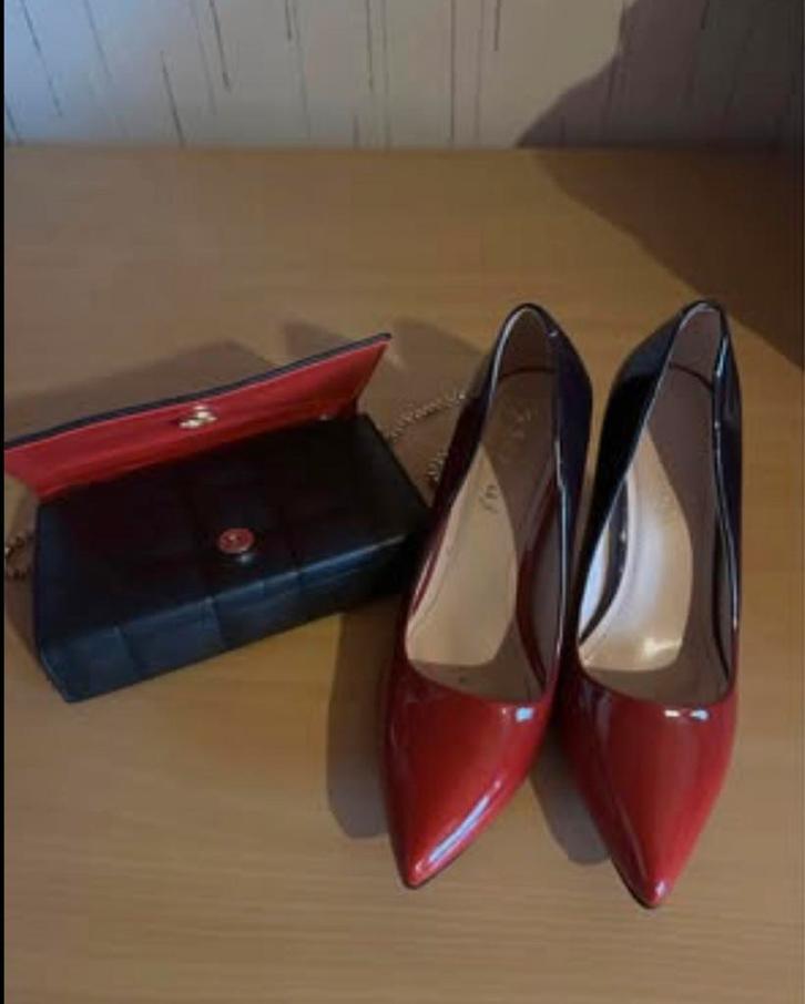 Escarpin + sac a maain/Schoenen + handtas, Kleding | Dames, Schoenen, Pumps, Rood, Ophalen of Verzenden