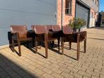 6x Cassina Cab 413 armchairs Mario Bellini Bruin Tuigleder, Ophalen of Verzenden, Bruin, Sede artifort b&b italia knoll vitra togo eames møller wegner