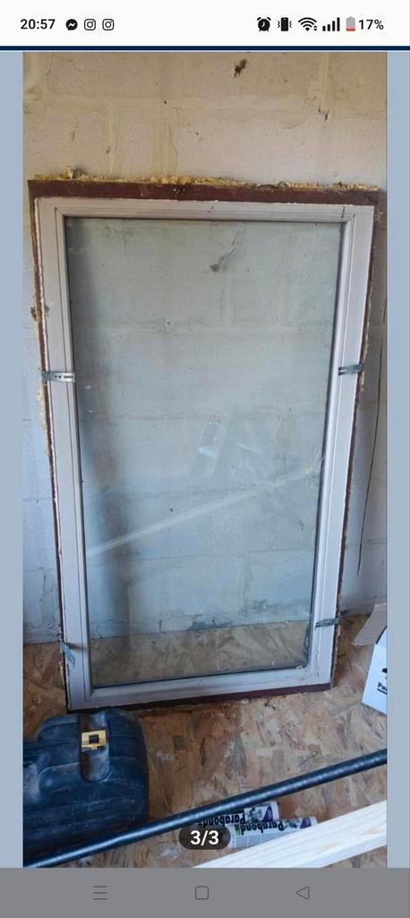 Zware meranti ramen, Doe-het-zelf en Bouw, Raamkozijnen en Schuifdeuren, Zo goed als nieuw, Ophalen