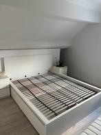Ikea Malm bed met 4 lades 160X200 cm, Huis en Inrichting, Ophalen, Gebruikt, Wit, Tweepersoons
