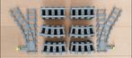Lego rails (16 rechte  sporen en 24 bochten) + 2 wissels, Ophalen of Verzenden, Zo goed als nieuw, Complete set, Lego