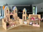Houten poppenhuis van Kidkraft met speelinhoud, Kinderen en Baby's, Speelgoed | Poppenhuizen, Ophalen, Gebruikt, Poppenhuis