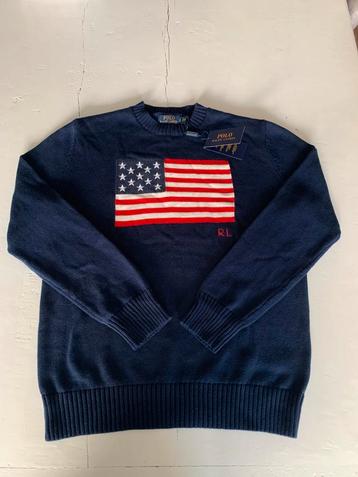Polo Ralph Lauren USA Flag Sweater – M – Nieuw met Tag beschikbaar voor biedingen