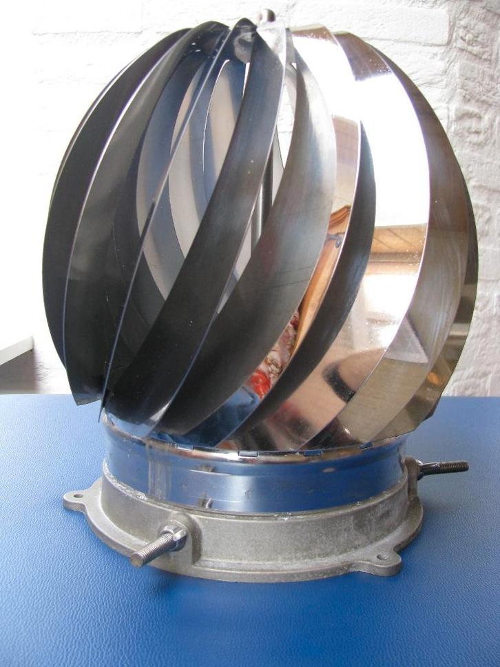 Le bouchon de cheminée INOX Rotorvent  80 à 180 mm ZGAN, Bricolage & Construction, Ventilation & Extraction, Comme neuf, Ventilateur et Extracteur